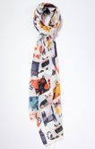 Foulard léger imprimé petits chats