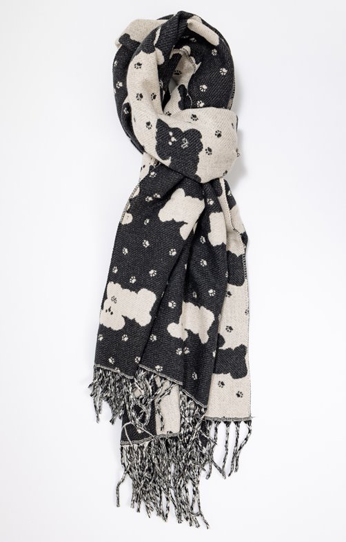 Echarpe chaude caniche 