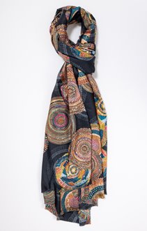 Echarpe chaude dessin rosace