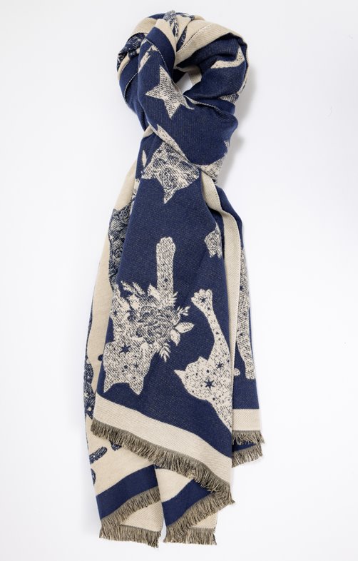 Echarpe chaude chats