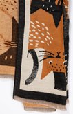 Echarpe chaude avec chats colorés