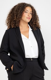 Veste ouverte avec revers aux manches