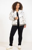 Veste bomber imprimée visages