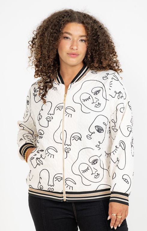 Veste bomber imprimée