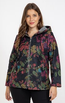 Veste imprimée en bouclette
