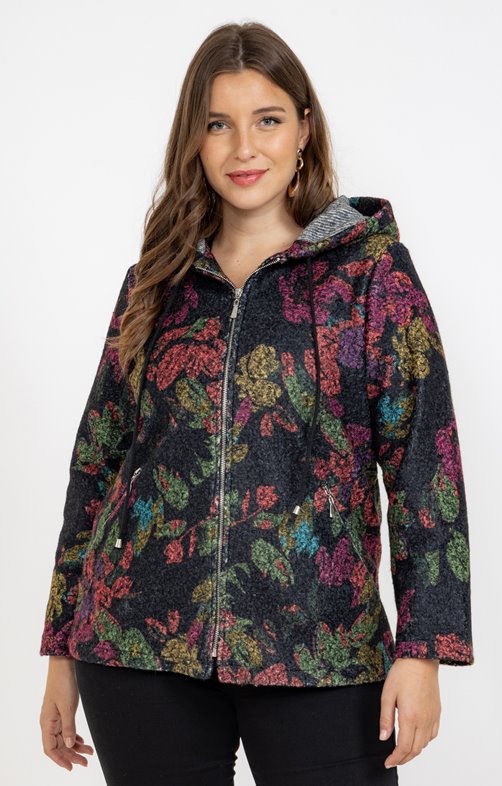 Veste imprimée en bouclette