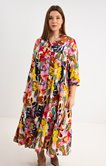 Robe longue imprimé multicolore