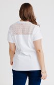 Tee-shirt en coton avec dentelle