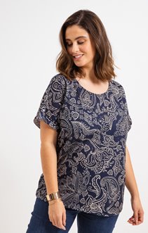 Tee-shirt imprimé cachemire
