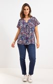 Tee-shirt imprimé floral multicolore