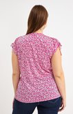 Tee-shirt imprimé floral avec liens