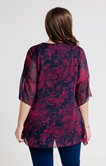 Tunique col rond avec imprimé fleurs