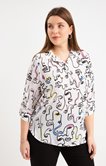 Chemise imprimé visage 3 boutons