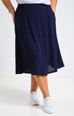 Jupe évasée avec vraies poches