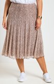 Jupe en dentelle imprimée