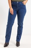 Pantalon droit en denim 