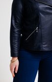 Veste col biker zippée