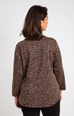 Tee-shirt imprimé animalier avec boutons