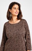 Tee-shirt imprimé animalier avec boutons