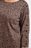 Tee-shirt imprimé animalier avec boutons