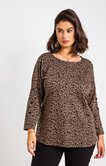 Tee-shirt imprimé animalier avec boutons