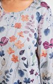 Tee-shirt manches longues imprimé fleurs