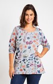 Tee-shirt manches longues imprimé fleurs