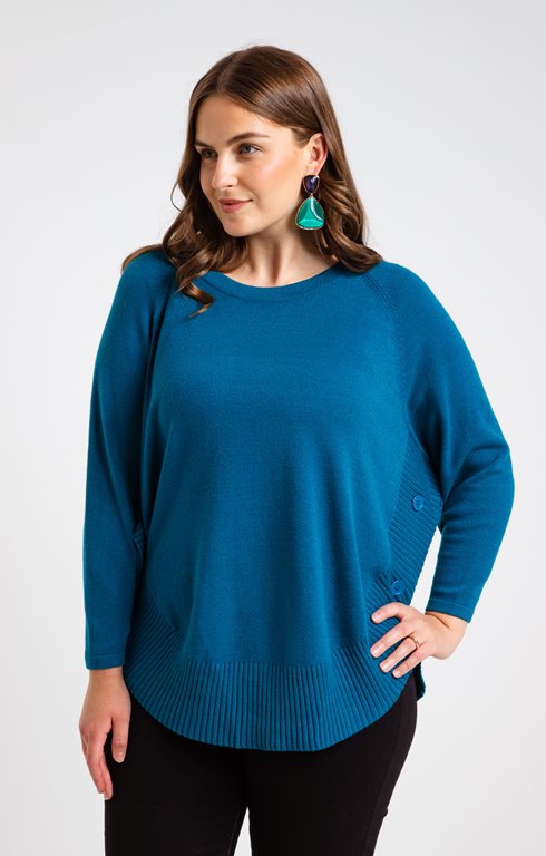 Pull poncho col rond