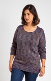 Pull en maille moulinée