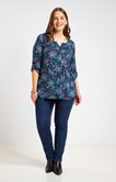 Tunique imprimée avec strass