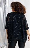 Poncho en voile avec collier 