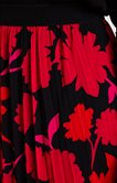 Jupe plissée à fleurs