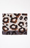 Foulard fin imprimé animal