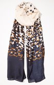 Foulard léger avec imprimé animalier