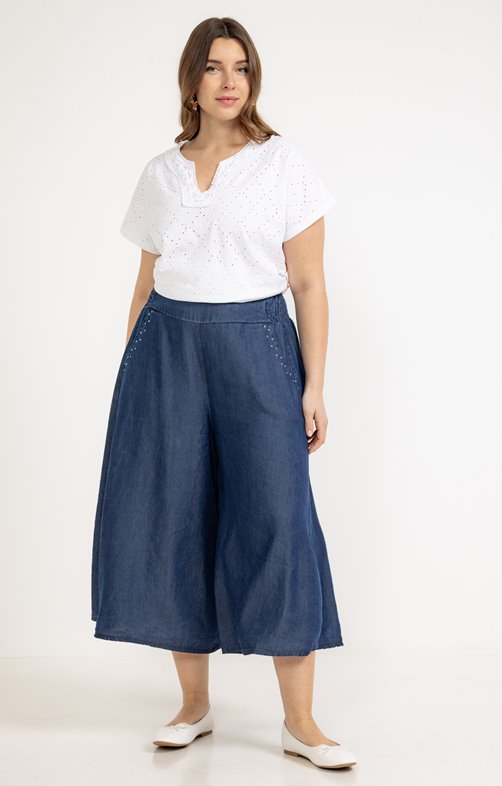 Jupe culotte lyocell