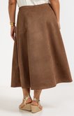 Jupe daim avec accessoire ceinture