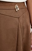Jupe daim avec accessoire ceinture