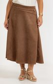 Jupe daim avec accessoire ceinture