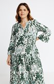 Robe longue imprimé végétal