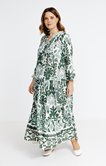 Robe longue imprimé végétal