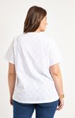 Tee-shirt broderie anglaise