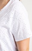 Tee-shirt broderie anglaise