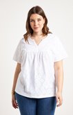 Tee-shirt broderie anglaise