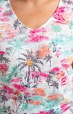 Tee-shirt imprimé petits palmiers 