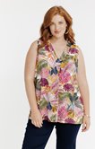 Débardeur palmes multicolore 