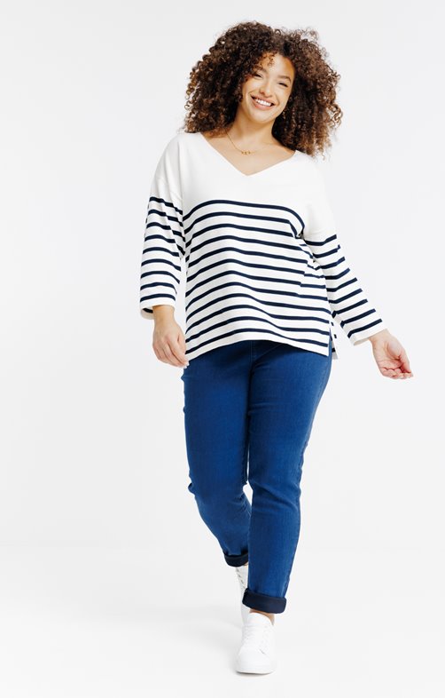 Tregging jean délavé