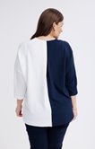Blouse bicolore
