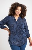 Blouse denim avec paillette