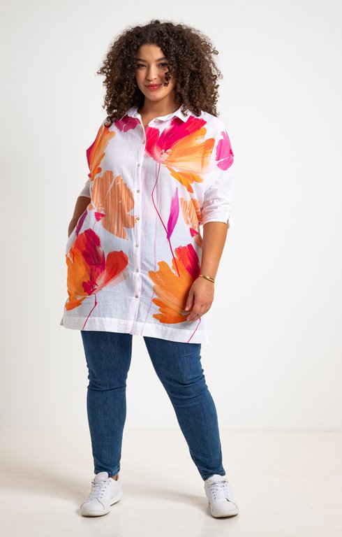 Chemise en voile de coton, Coton BIO ECRU pour femme FEMME