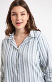 Chemise en lin à rayures